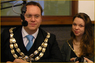Mayor Andrew Horler and Mayoress Camilla de Bernhardt Dunkin
